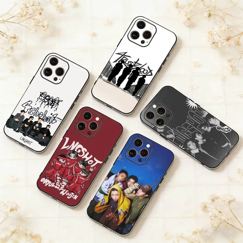 

LNGSHOT Hip-hop Phone Case For iPhone 17,16,15,14,13,12,11 Plus,Pro Max,XS,Soft Silicone Black Cover