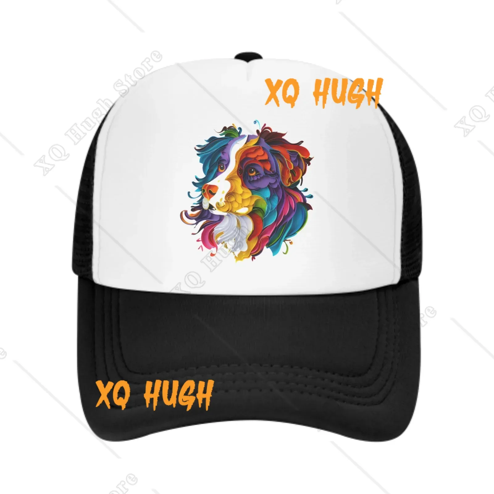 

Colored Dog New Summer Leisure Sports Daily Sun Hat Fishing Outdoor Activity Unisex Canvas Fashion Duck Tongue Cap