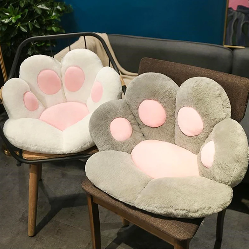 Creative Cute Cat Bear Paw Chair Seat Cushion Stuffed Plush Soft Paw Pillows Animal Sofa Indoor Floor Bed Home Decor kids Gifts