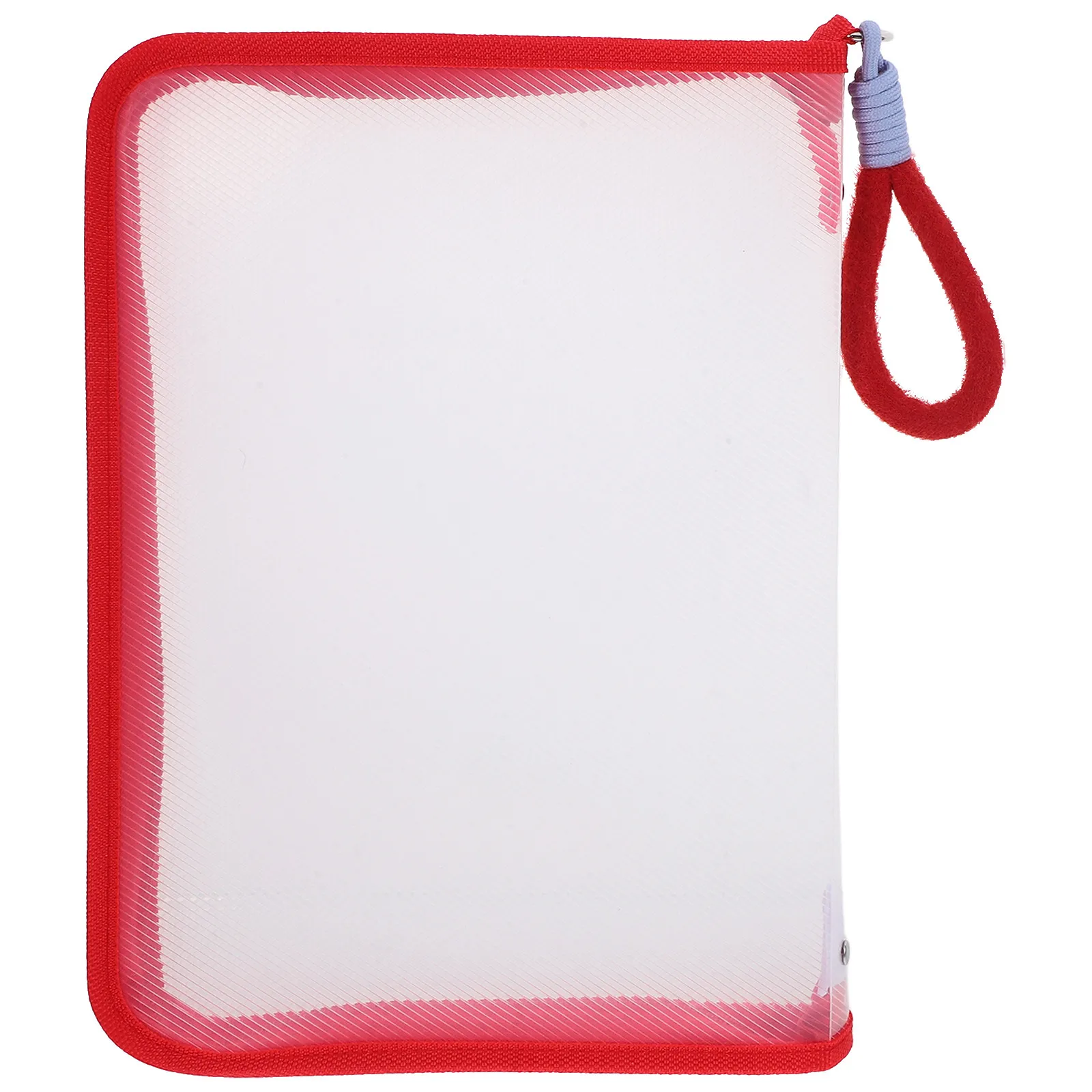 

Waterproof Clear File Bag with Zipper Closure Heavy Duty PP Material Transparent Pencil Case for Home Organization Travel