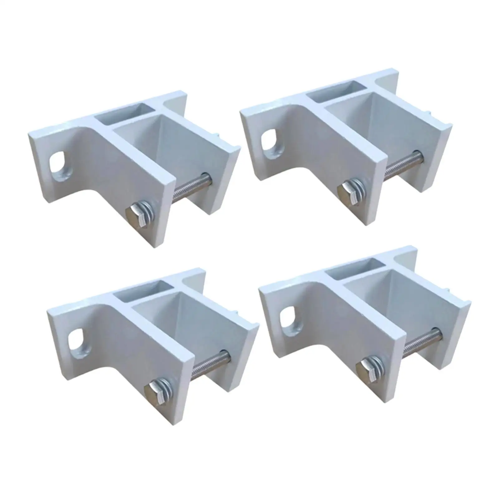 4 Pieces Awning Wall Bracket White Easy Installation Spare Parts Hardware Professional Metal Accessory for Retractable Awnings