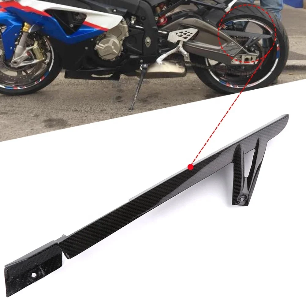 

3K 3*3 Carbon Fiber Manufacturing Motorcycle Accessories Spare Parts Chain Guard Protection Cover For BMW S1000RR 2015-2018
