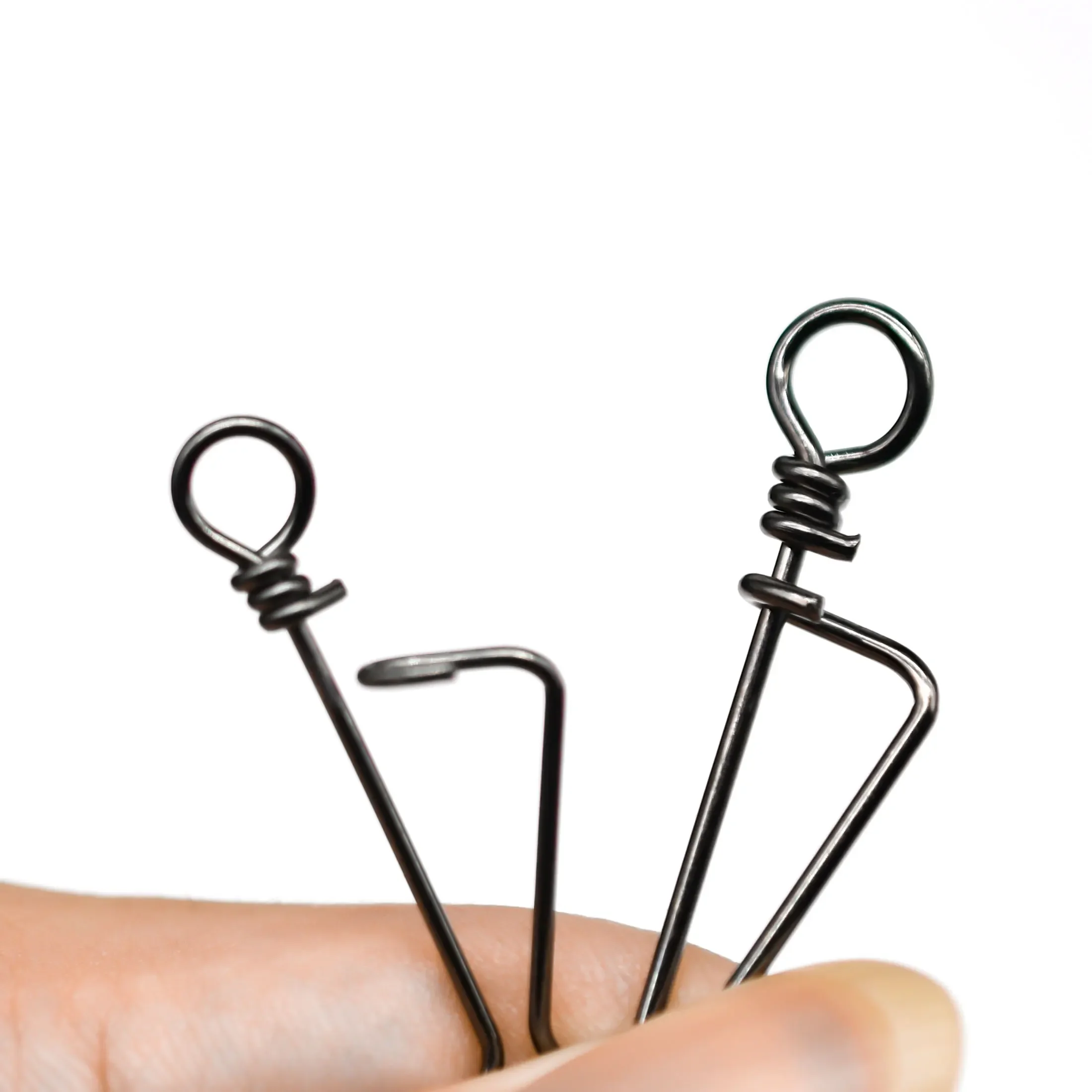 50 Stück 0 # -6 # Angeln Snap Edelstahl Schnell Ändern Clip Interlock Snap Angeln Zubehör Stecker Pesca – Detail 2