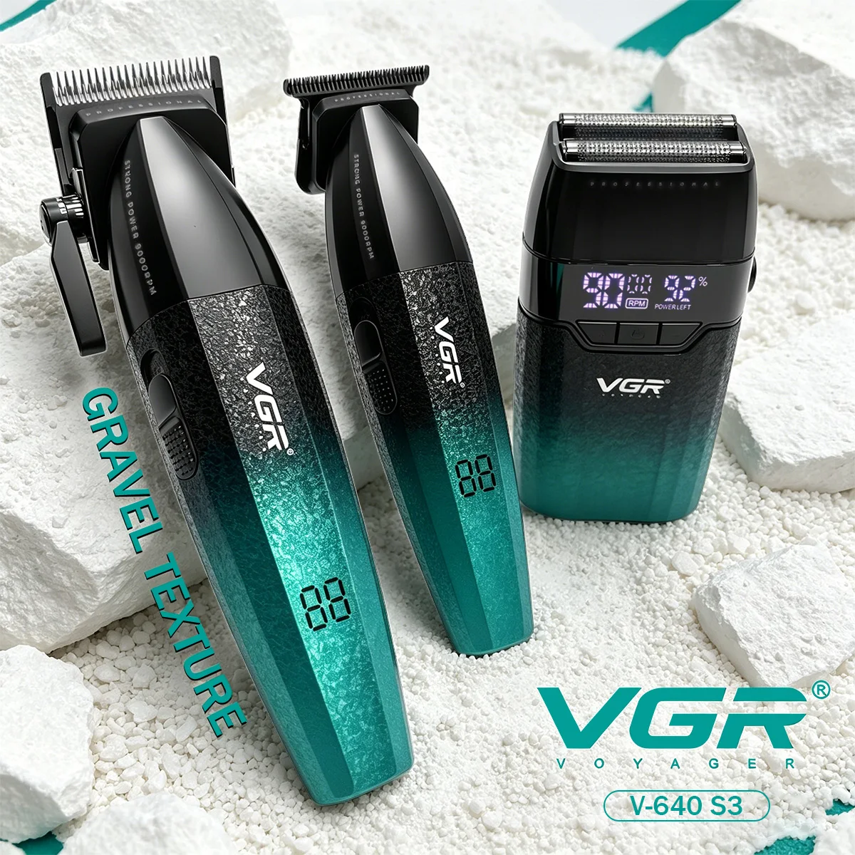 VGR Máquina de Cortar Cabelo Profissional Aprimorada Máquina de Cortar Cabelo Recarregável Mais Vendida Aparador Corporal Máquina de Cortar Cabelo Elétrica Ajustável Máquina de Cortar Cabelo Masculina V-640 s3