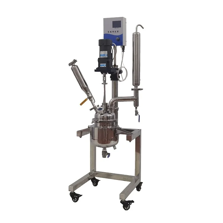5L Autoclave Reactor SUS304 SUS316 Stainless Steel High Pressure Lab Bioreactor Motor Pump Vessel Essential Lab Equipment