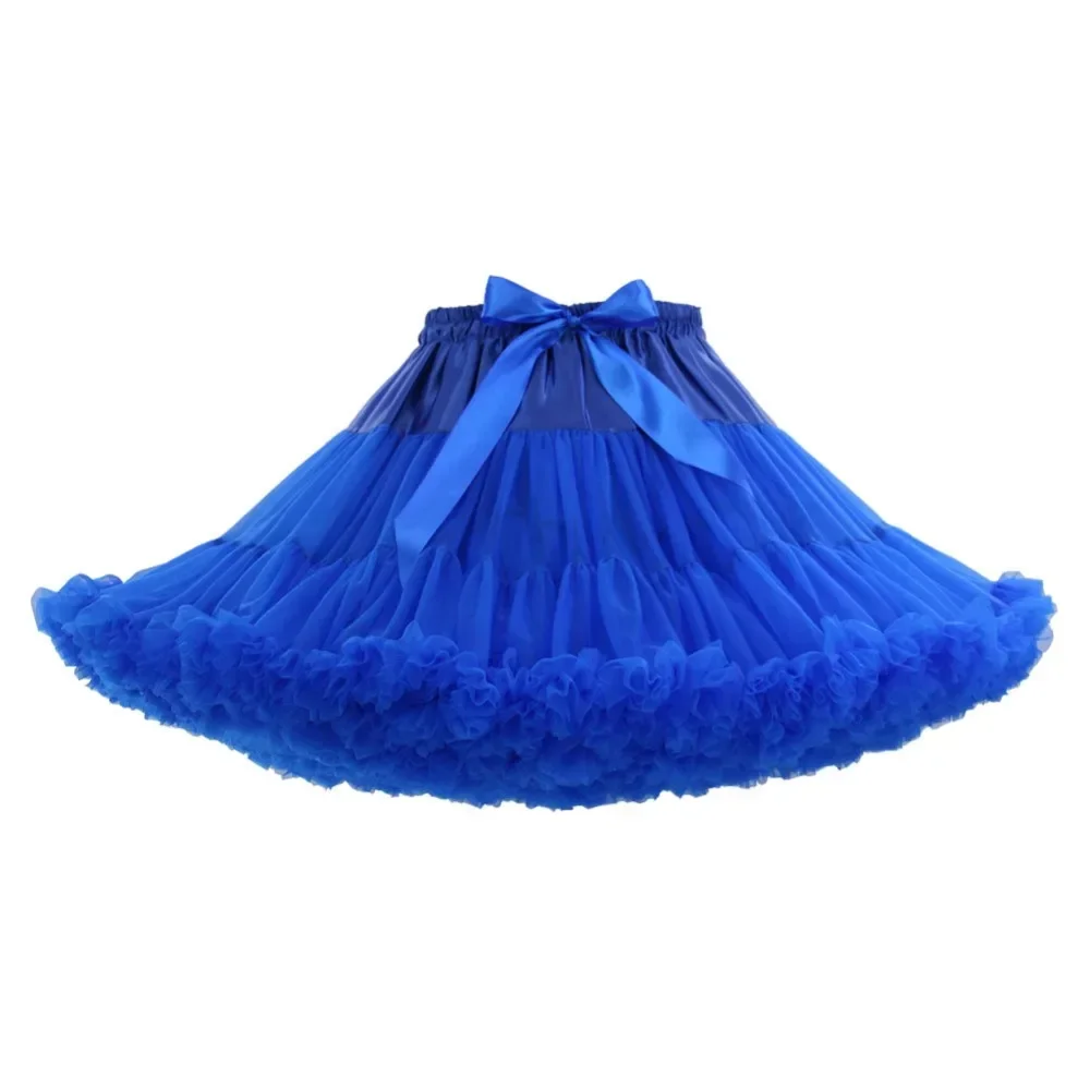 Falda tutú esponjosa para fiesta y baile para mujer, enagua de Lolita para niña, vestido de baile, enagua, Vestido corto oscilante, Cosplay Rockabilly Crinoline