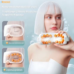 Appareil de massage électrique à vapeur pour les yeux, masque pour les yeux à vapeur, lunettes à compresse chaude, vapeur, instituts Bluetooth, fatigue des yeux secs, cerfs, THbf
