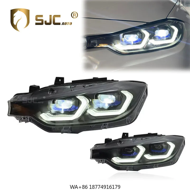 

Auto Car Accessories Headlight for 3 Series F30 2013-2018 Modified Angel Eye LED Daytime Running Light Headlamp Assembly