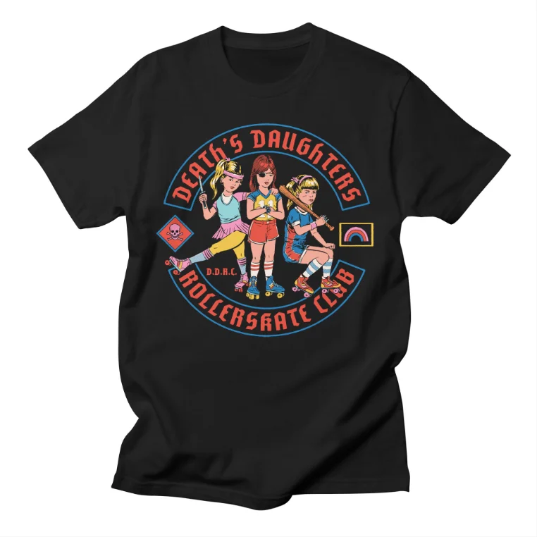 Classic Cartoon Anime, European and American Style Illustration, High Street Casual T-shirt, Men's and Women's Luxury  Top