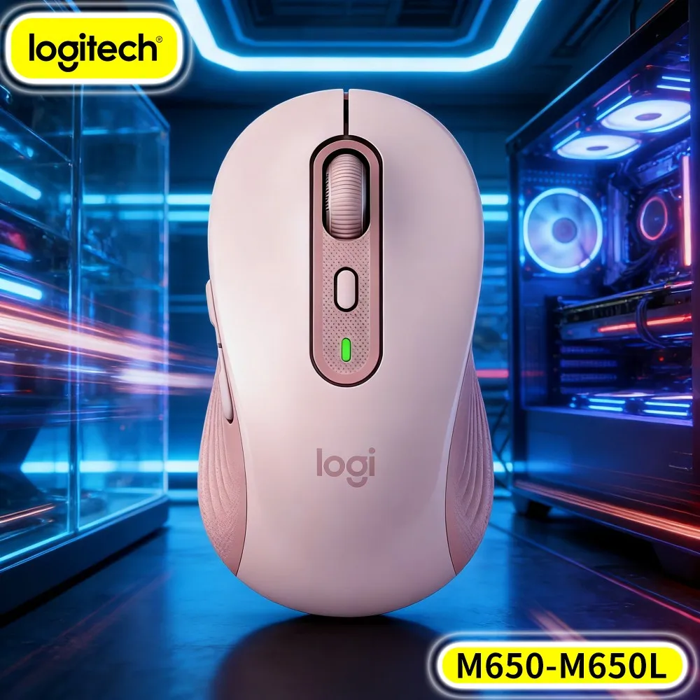 Logitech M650/M650L Wireless Mouse - 5 Programmable Buttons, 4000 DPI Sensor, 20-Month Bluetooth Battery, 10M Range