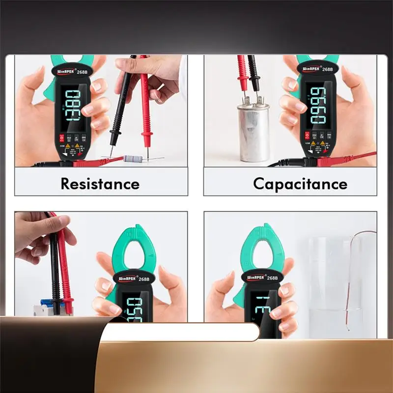 Измерительные клещи для утечки Winapex, клещи для утечки переменного тока 600MA-60A, многофункциональный измеритель тока утечки-N35R