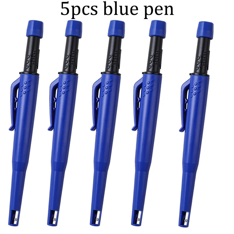 5 Teile/satz Solide Zimmermann Bleistift Set 2,8mm Tiefe Loch Mechanische Bleistift Marker Mit Gebaut in Spitzer Für Holzbearbeitung architekt