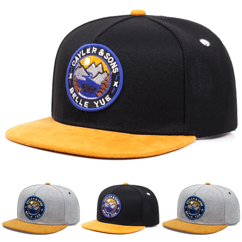 2025 Personalized Creative New Flat Edge Hat BELLE YOE Sunset Embroidery Fashion Hip Hop Hat Daily Sunshade Baseball Hat Unisex
