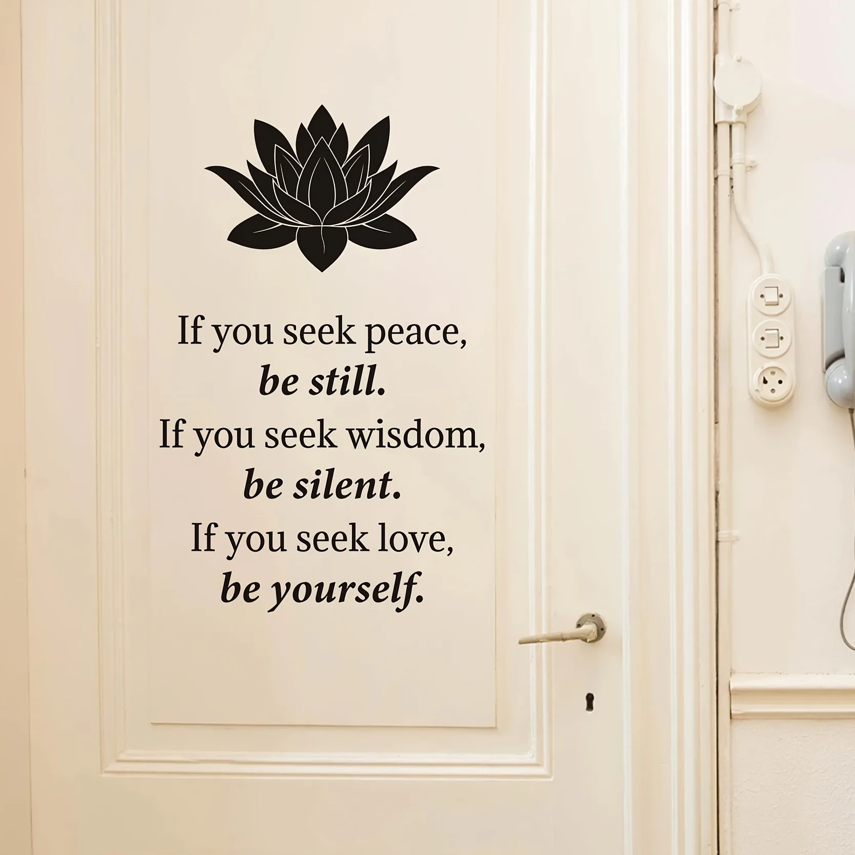 Lotus Wall Sticker Pvc Removable For Hallway Vinyl Mural Decal