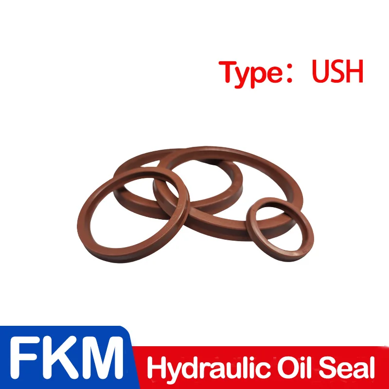 

Гидравлическое уплотнение радиального вала FKM USH (IDxODxTHK), ID11.2-275 мм, поршневой стержень вала из фтористой резины, одна кромка, U-образная чашка