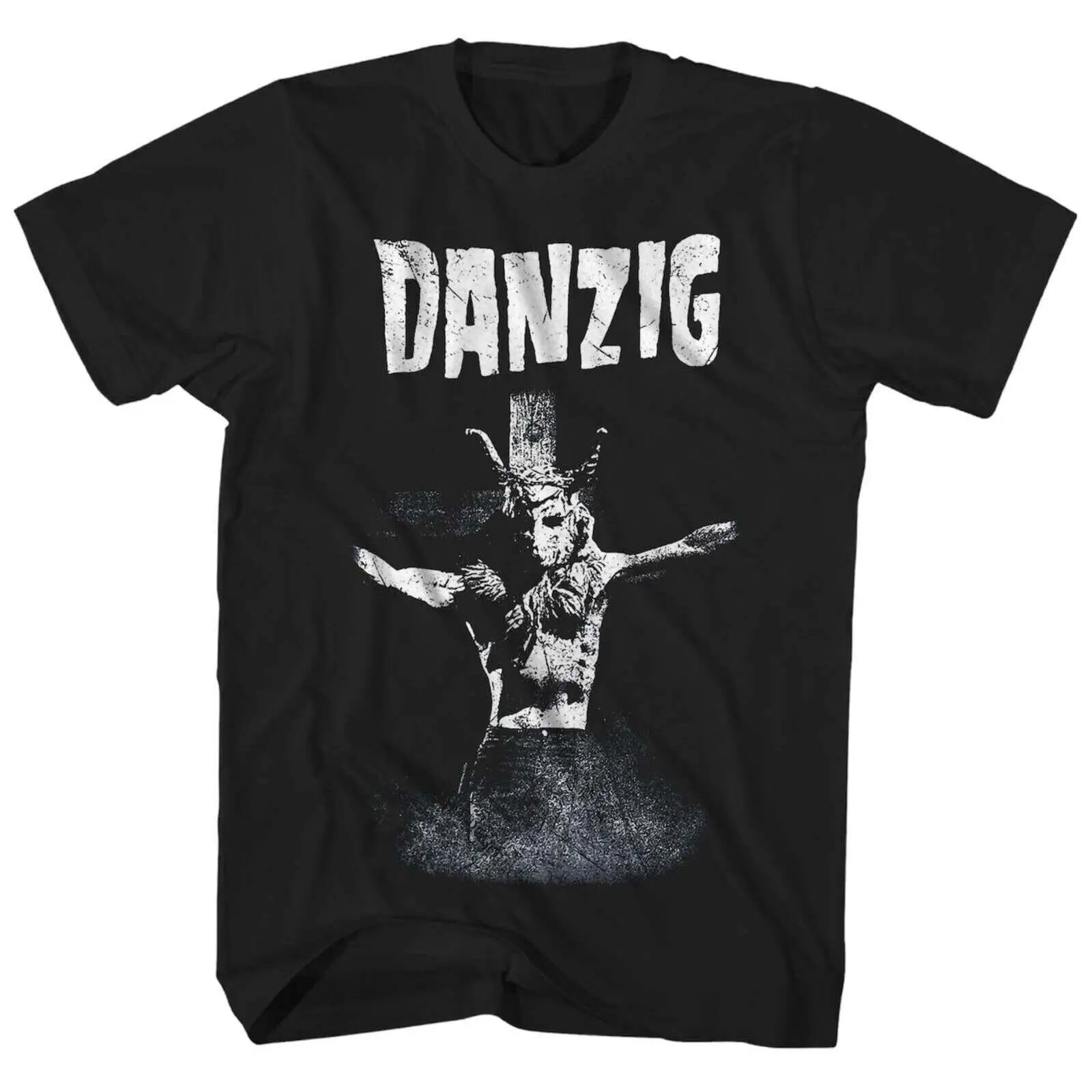 DANZIG cd lgo Glenn Goats Head MAN ON CROSS Official SHIRT MD New lucifuge gods