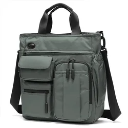 New Business Men Shoulder Bag Multilayer Multifunctional Tablet and Document Handbag Diagonal Cross bag Leisure Briefcase