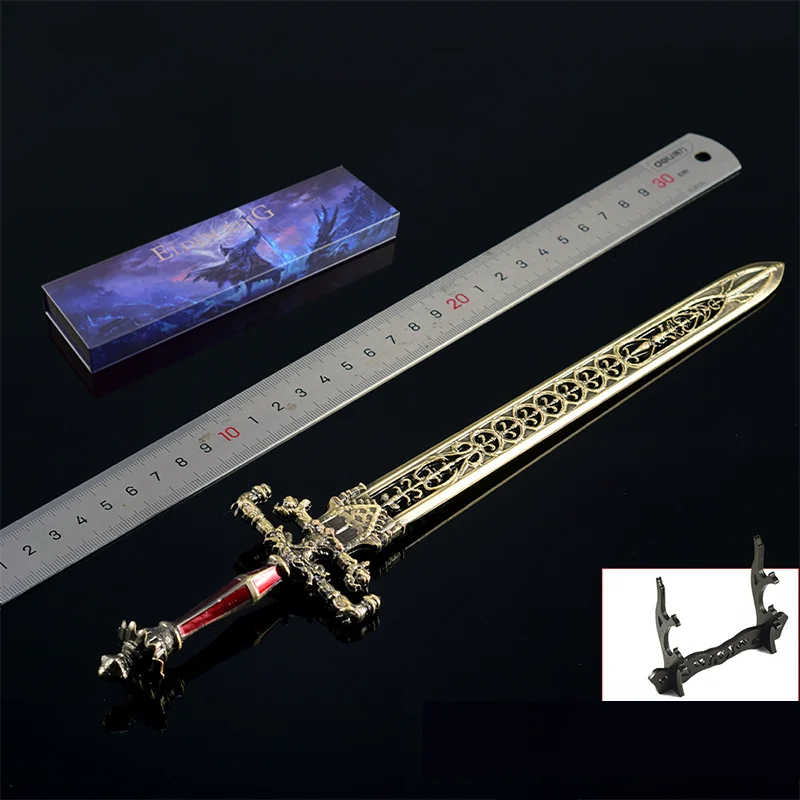 30cm Eldenn jeu périphériques épée de nuit et de flamme artisanat jouets à collectionner couteau jouet Katana Cos accessoires article décoratif cadeaux