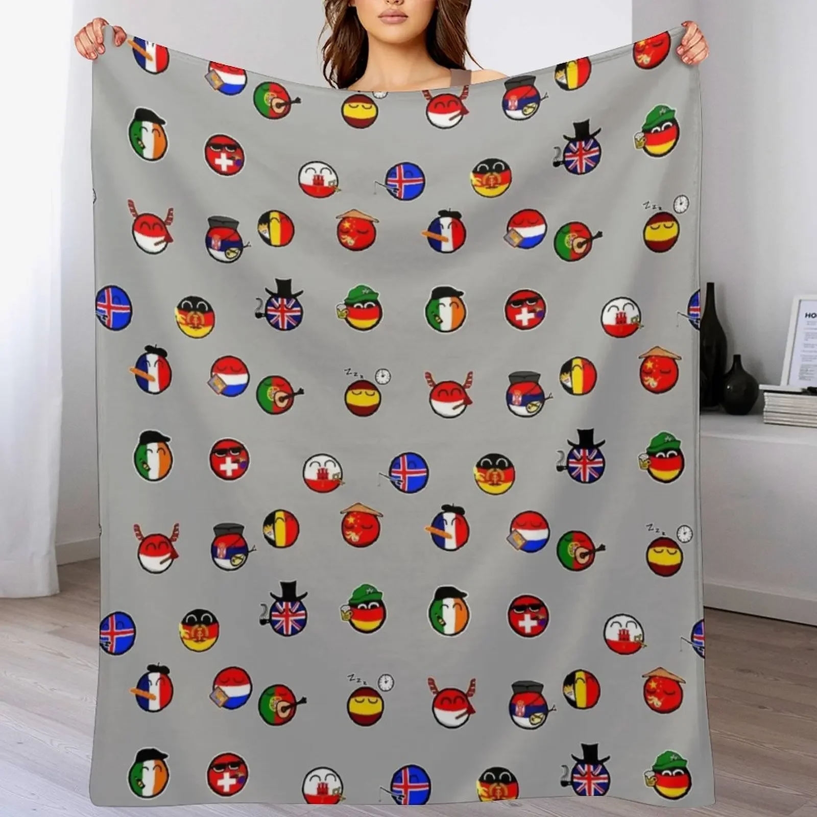 

Countryballs Pack Throw Blanket Warm Cozy Throw Blanket for Living Room Couch