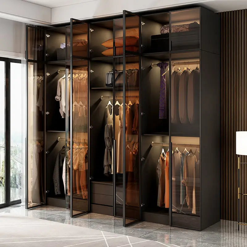 Wardrobes Organizer Underwear Nordic Storage Open Closets Cabinet Modern Furniture
