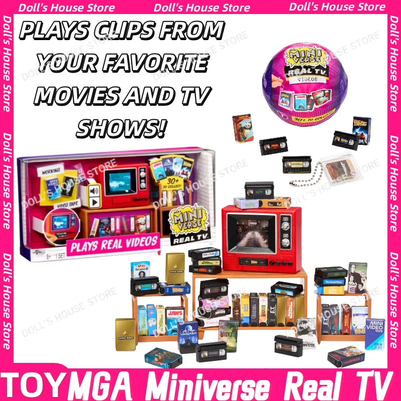 Presale MGA Miniverse Real TV Videos And MGA's Miniverse Real TV Player Blind Box Collectible Miniature Desk Ornament Gift