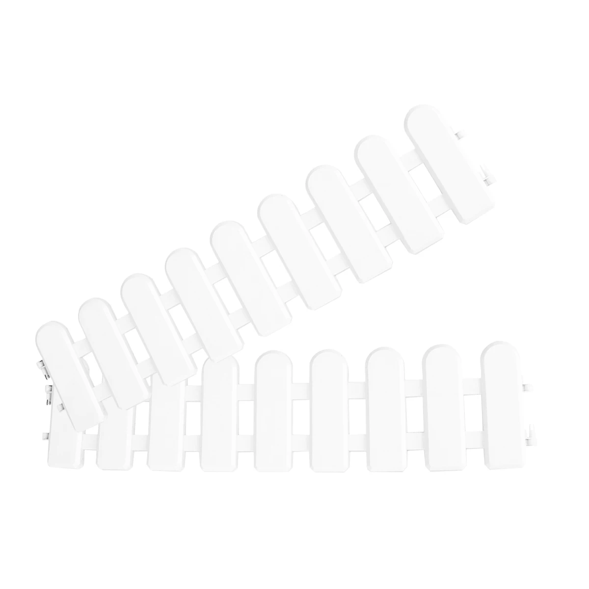 

2pcs Miniature Fence Eco Friendly Non Corrosive Garden Boundary Christmas Tree nament Picket Fence Decorations Holiday Displays