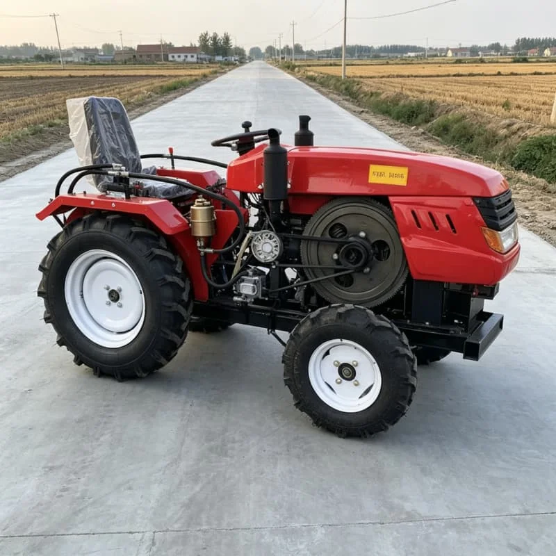Customized 4‑Wheel Drive Wheeled Tractor, 60HP Rotary Tiller, Multifunctional 4‑Wheel Drive Cultivator, Upgraded Micro Tiller