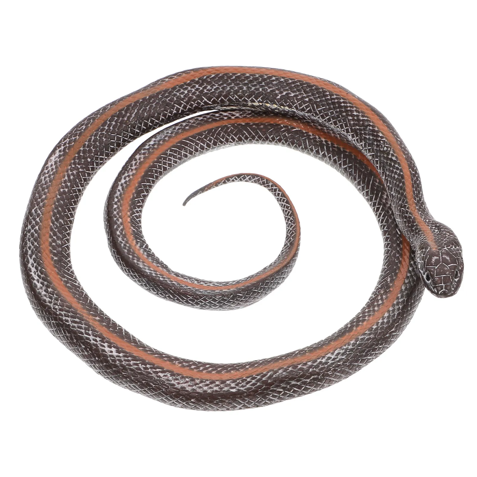 Lifelike Plastic Snake Decoration Realistic Scary Garden Party Prank Prop Simulation Animal Figure Desktop Miniature Ornament