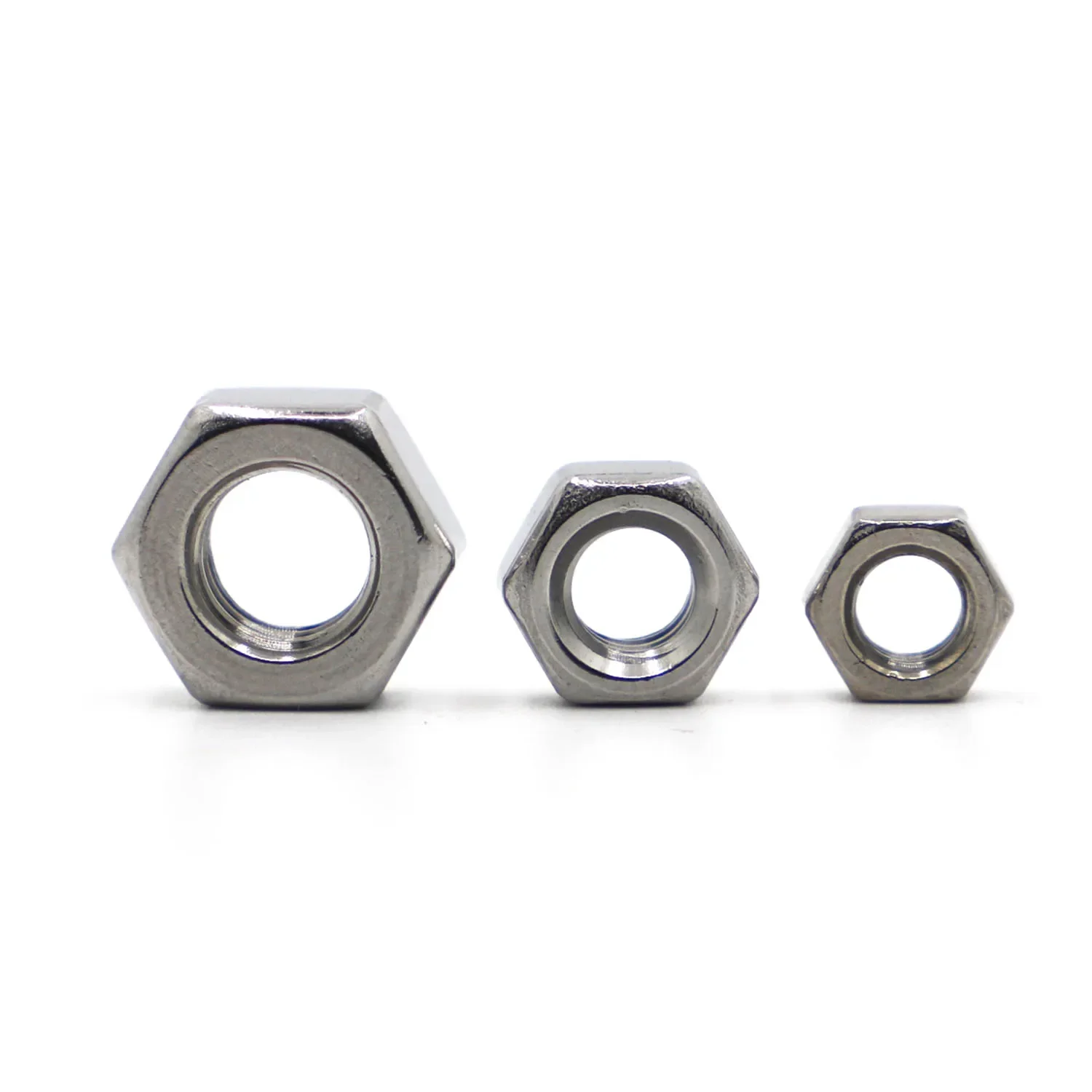 Metric DIN934 M1 M1.2 M1.4 M1.6 M2 M2.5 M3 M4 M5 M6 M8 M10 M12 M14 M16 M18 M20 M22 M24 304 Stainless Steel Hex Hexagon Nut