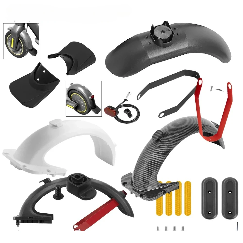 Tyre Carbon-Fiber Splash Guard Rear Fenders Taillight Bracket for Segway Ninebot Max G30 E-Scooter Accessories Parts Replacement