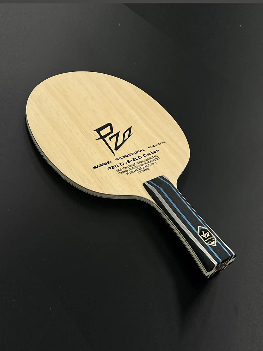 2026 Neuer SANWEI P20 D Carbon Tischtennisschläger P20D Loop Offensiver Ping-Pong-Schläger