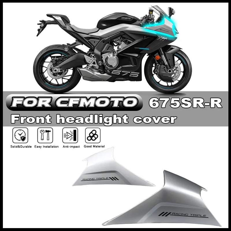 

For CFMOTO 675SRR 675SS Motorcycle Original Front Headlight Protective Cover CF650-10 Deflector Cover Front Cover Accessories