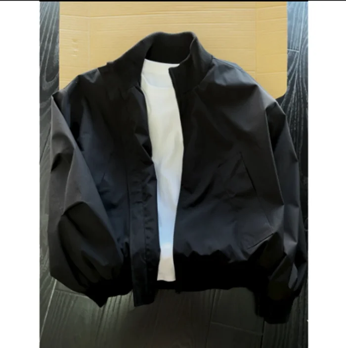 

American Sle Bomber Pilot Jaet Men's ort ape High Street Baseball orm Spring Autumn Cleanfit Loose Fit Polyester ...