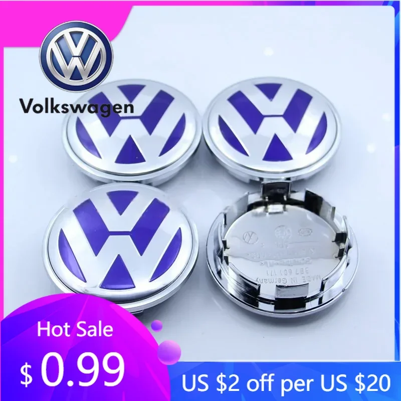 

Для VW Volkswagen Jetta MK5 Golf 4 шт./компл. 65 мм автомобильный колпачок центральной ступицы крышки значок 3D наклейка для Volkswagen Polo Golf-4 5 6 7