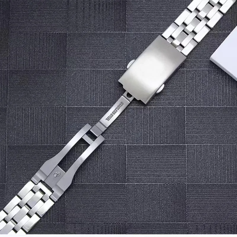 For Tissot 1853 PRC200 T17 T461 T055 T014 Men Fold Clasp Strap Watches Accessories 904L Stainless Steel Watch Band 19mm 20mm