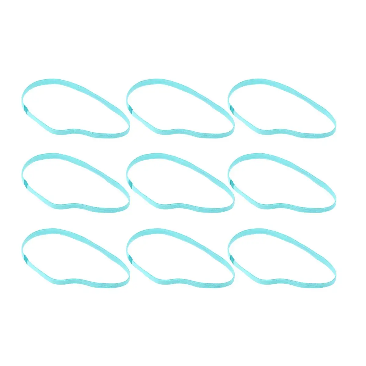 

9 Pcs Anti-slip Sports Headbands Elastic Sweatbands for Girls Yoga Dance Stretchy Fitness Accessories Gym Shaping Cloth