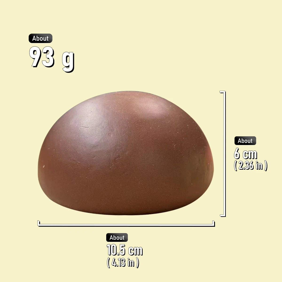 Mantou-Squishy Stress Relief Toy, Cute Chinese Big, Soft, Slow-Rising Cheese, Multiple Colors Available, 1Pc