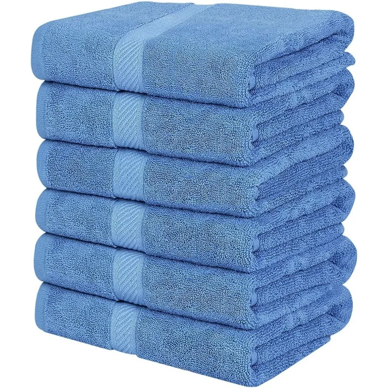 

Utopia Towels 18 Pack Bath Towel Set (24 x 48 Inches), 500 GSM 100% Ring Spun Cotton Medium Lightweight (Electric Blue)