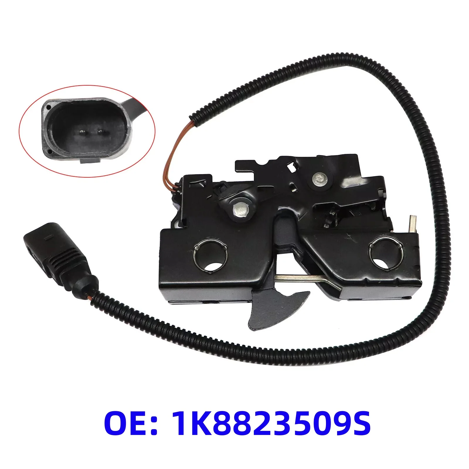 Black Hood Lock Trava para Volkswagen Jetta Capô Catch 1k8823509s Peças de Reposição20232023 1k8823509-s Acessórios de Carro 1pc