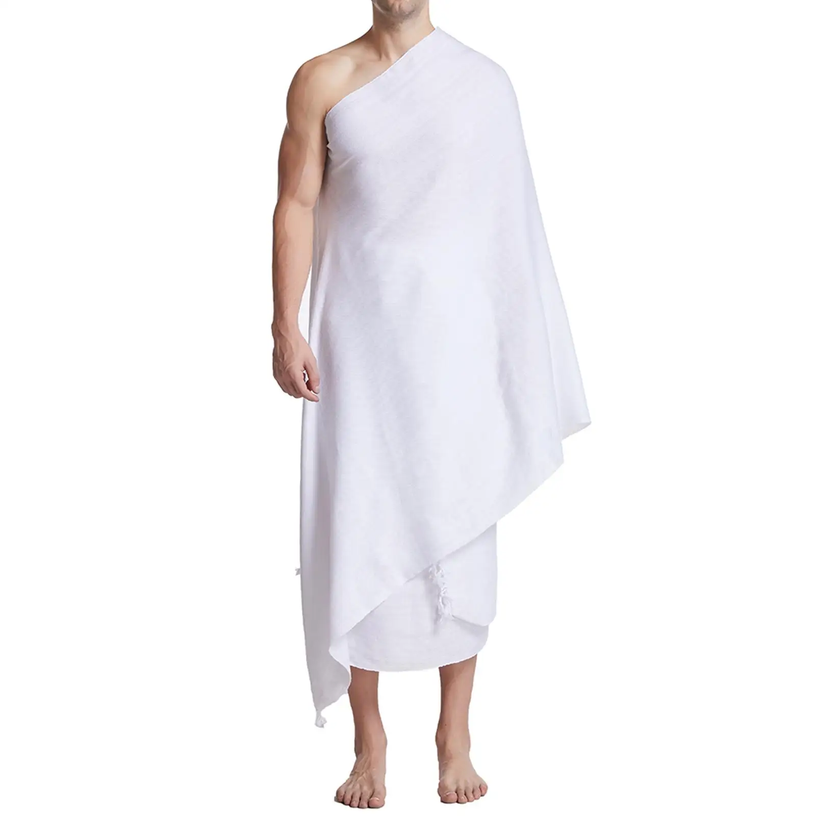 2pcs Muslim Hajj Towel Elegant Soft Breathable Lightweight Hajj Ehram Gift Suitable for Any Season Every Outfit Any Occasion
