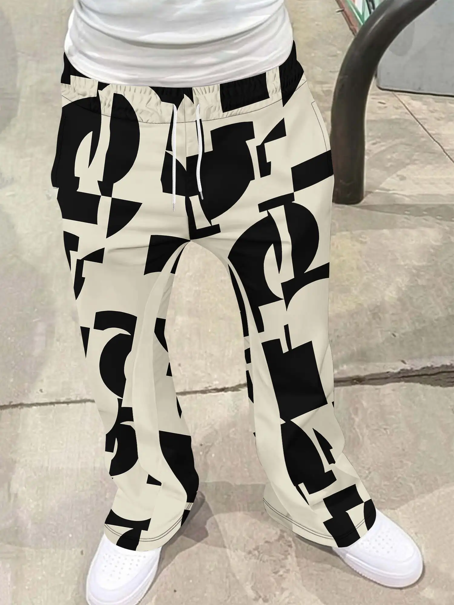 

Y2k расклешенные брюки мужские свободные брюки с 3D принтом повседневные спортивные штаны со средней талией спортивная женская одежда уличная одежда винтажные брюки в стиле хип-хоп