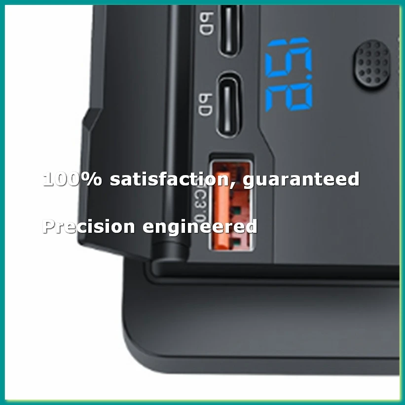 4-Ports 12V 108W Dual PD+Dual QC3.0 USB Charger W/ Digital Voltmeter Switch Socket Power Outlet Panel Adapter-A86Z