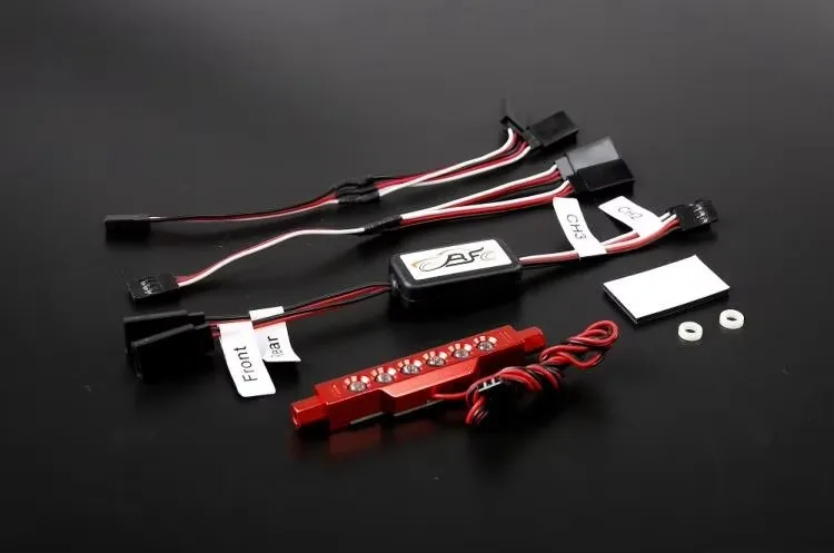 Support de lampe entièrement métallique, usinage de précision CNC, ensemble de feux arrière avec télécommande pour ROVAN KM ROFUN HPI BAJA 5B 5T 5SC