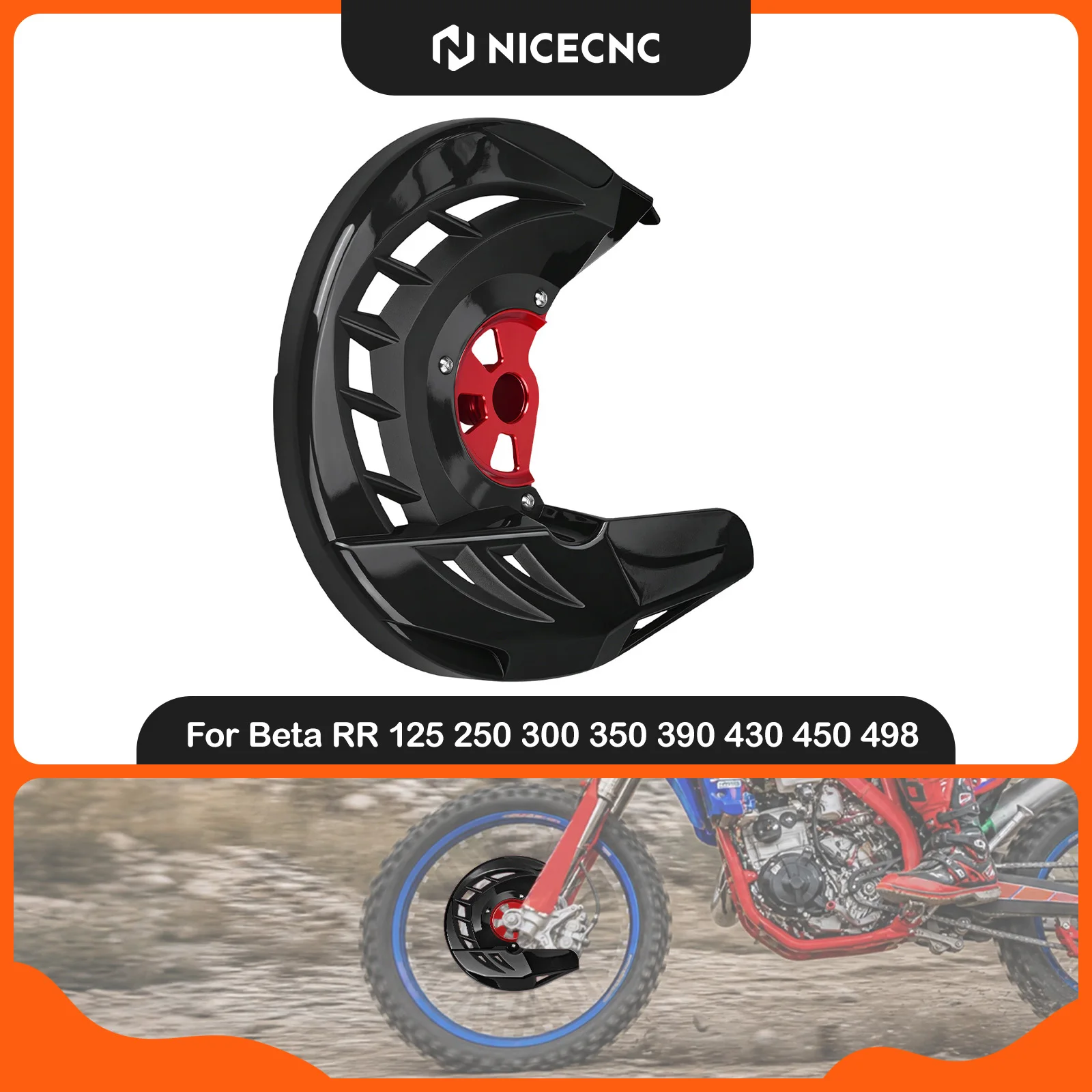 NICECNC For Beta RR 300 RR 250 2020-2024 RR 390 430 450 498 2015-2024 2023 RR 2T 4T Race Edition Front Brake Disc Guard Cover