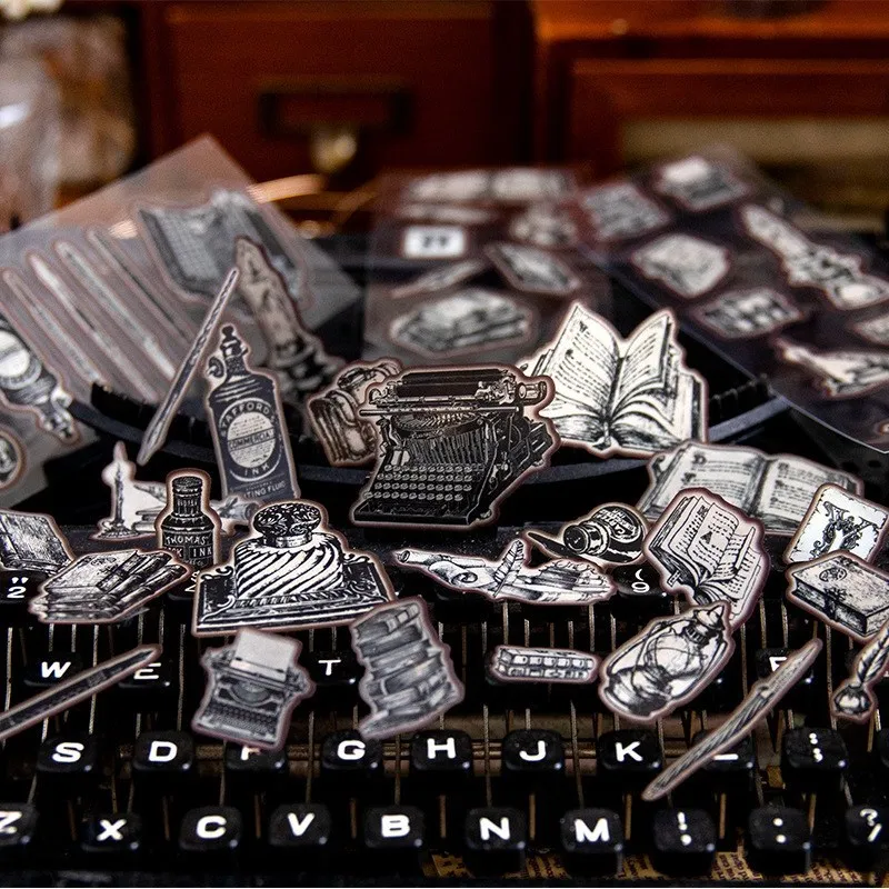 3 Pcs Stickers Set Vintage Journal Stickers For Scrapbooking Planner DIY Crafts Embelishment Diary