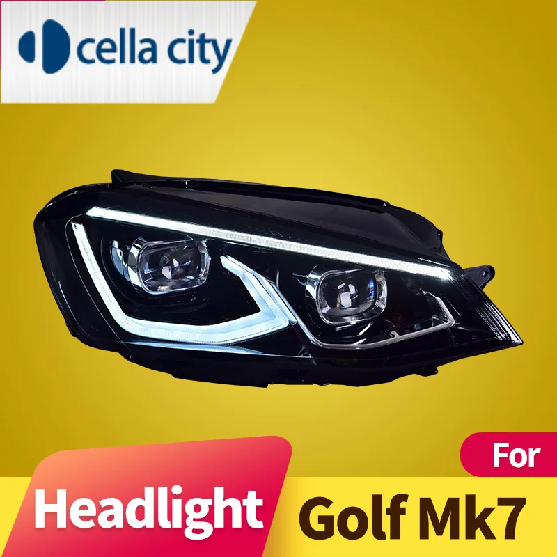 

Headlight Assembly for Volkswagen Golf 7 2012-2017 Golf7 MK7 LED DRL LED Turn Signal LED High Beam Full LED Light Source