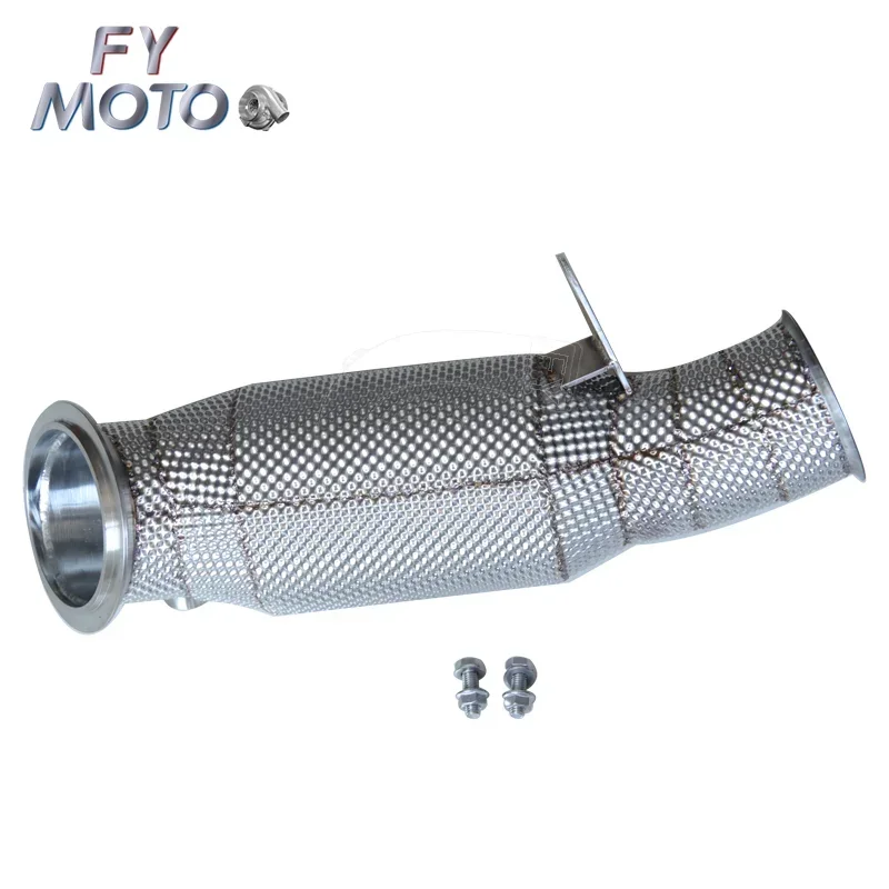 Catted Downpipe for BM W F22 F32 F33 435xi 435i M235i M235xi 2013+ EWG F87 M2 2016+ with Heat Shield