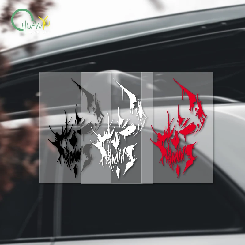 Decals of Decoration with Evil Devil Shadows for Car and Motorcycle, Waterproof Reflective Sticker to Cover Scrat