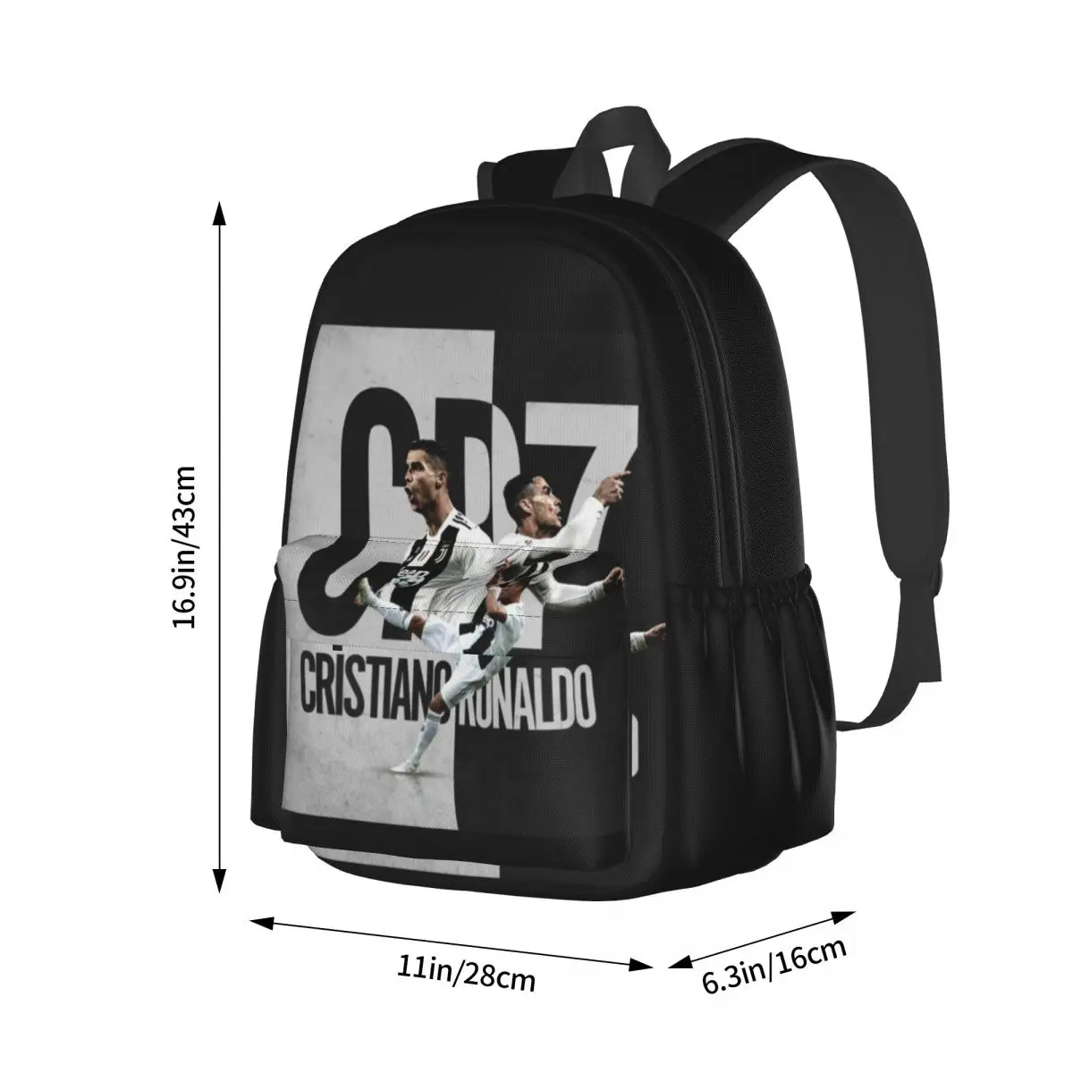 CR7 Football Star Backpack Women C-Cristianoed Breathable Backpacks Polyester High School Bags Sport High Quality Rucksack