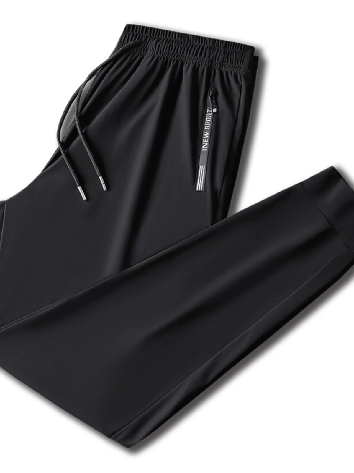 

Ice Silk Sports Pants Men's Ultra-Thin Qui-Dry Loose Fit Summer Faionable Long Trousers plus Size Air Conditioning Pants